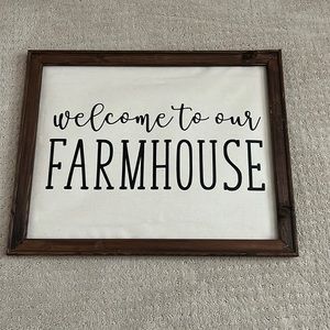 Farmhouse sign